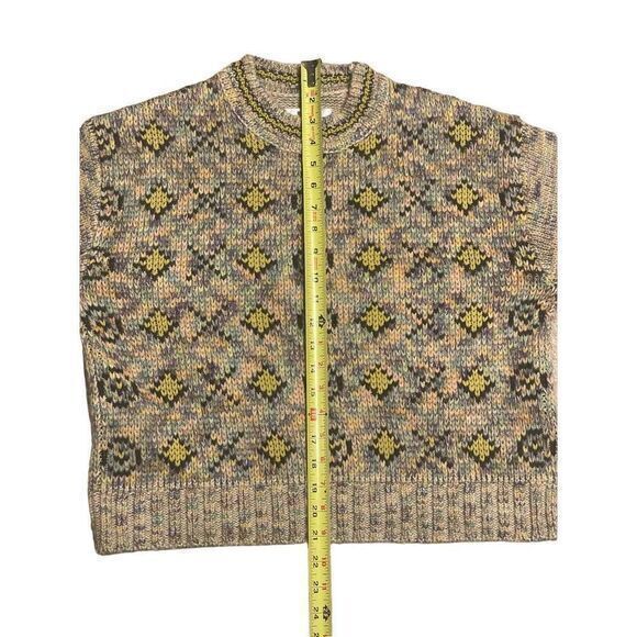 Re/Done Re Done 50s Crew Neck Sweater‎ XO Rainbow Small Knit Retro - Picture 5 of 11